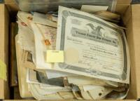 Box of hundreds of printed, lithographic ephemeral items