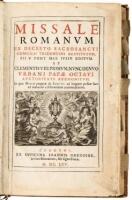 Missale Romanum ex Decreto Sacrosancti Concilii Tridentini Restitutum