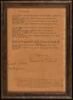 Original typescript poem, signed