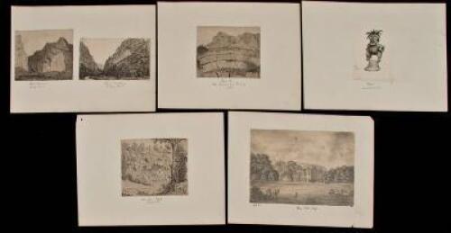 Six original paintings