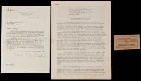 Typed Letter, signed, with a transcript of an address by Hoover, "Law Enforcement and the Citizen"