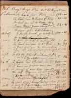 Manuscript accounts ledger of Benjamin Riggs, a prominent Maine businessman