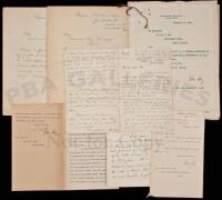 Five letters and two transcribed telegrams from John Hay to William R. Day