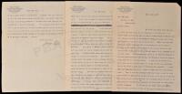 Typed Letter Signed by William Howard Taft, advising William R. Day to accept the post of Solicitor-General being offered him by President McKinley