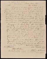 Autograph letter, signed to Supreme Court Justice John McLean - from the General Land Office