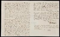 Autograph Letter Signed, from a cynical Cadet at West Point