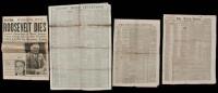 Group of twelve newspapers, all but one from the United States, recording current events from 1769-1945