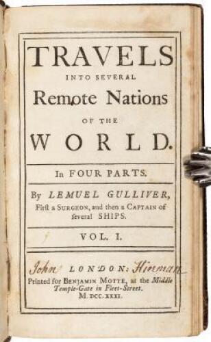 Travels into Several Remote Nations of the World. In Four Parts
