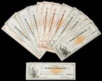 Small archive of checks from The Grocers and Producers Bank of Providence, Rhode Island