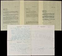 Two Autograph Letters, signed, and a Typed Letter, signed