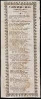 Temperance Song - broadside