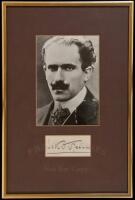 Signature, framed with portrait