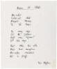 Six manuscript poems by Ted Hughes - 4