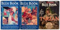 Three issues of The Blue Book Magazine - each with contribution by Edgar Rice Burroughs