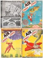 Four issues of Air Wonder Stories