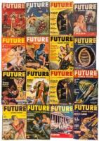 Twenty-three issues of Future Science Fiction magazine