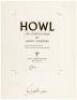 Howl and Other Poems - final page proofs signed by Lawrence Ferlinghetti