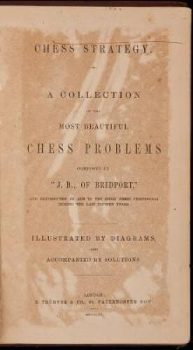Chess Strategy. A Collection of the Most Beautiful Chess Problems