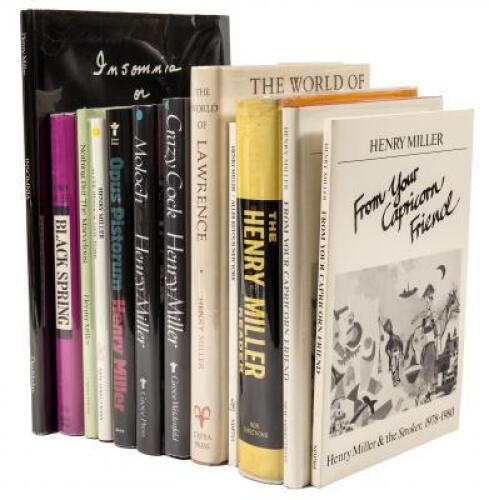 Twelve volumes by Henry Miller