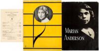 1937–53 Collection of Marian Anderson Ephemera