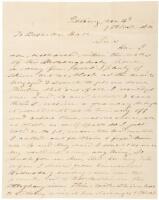 Autograph Letter Signed - 1850s Virginian on sex with Black servants in Pittsburgh