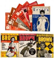 Ten issues of two would-be rivals to Jet Magazine, from 1953-1954: The Negro Review and Brown