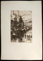 Collection of 23 early 20th century etchings, each signed by the artist