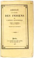 Abrégé de l'Histoire des Indiens de l'Amérique Septentrionale. Traduit de l'Allemand