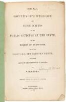 Governor&rsquo;s Message and Reports of the Public Officers of the State&hellip;of Virginia