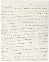 American sugar 'Capitalist' in Spanish Cuba, 1838 Letter