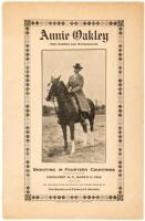 Annie Oakley, Her Career and Experiences: Shooting in Fourteen Countries. Pinehurst, N.C., March 11, 1918