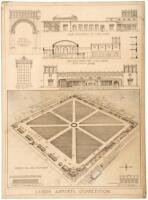 "Lehigh Airports Competition" - two original architectural drawings submitted for the 1929 competition to design the Lehigh Valley International Airport