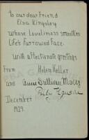 Four titles by Helen Keller and one about her - All Inscribed by her