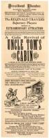 Broadside advertising a theater performance of "A Gala Revival of Uncle Tom's Cabin. A Drama in Six Acts and Eighteen Scenes" at the President Theater in San Francisco, c.1925