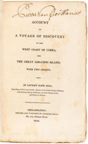 Account of a Voyage of Discovery to the West Coast of Corea, and the Great Loo-Choo Island