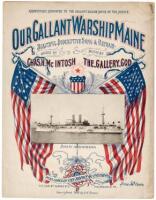 Our Gallant Warship Maine. Beautiful Descriptive Song & Refrain. Words by Chas. H. McIntosh, Music by 
The Gallery God - sheet music