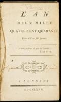 L&rsquo;an deux mille quatre cent quarante. R&ecirc;ve s&rsquo;il en f&ucirc;t jamais