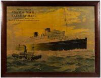 Advertising poster for the N.Y.K. Orient-California liners Asama Maru and Tatsuta Maru
