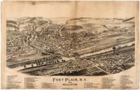 Fort Plain, N.Y. and Nelliston - lithographed bird's-eye-view