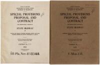 Special Provisions Proposal and Contract for Constructing a Portion of State Highway in Monterey County [and] Placer and Nevada Counties - two state highway contracts