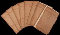 Eight issues of National Geographic Magazine from 1896