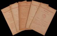 Five issues of National Geographic Magazine from 1899