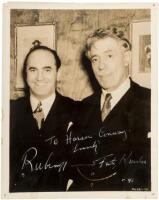 Signed photograph of violinists David Rubinoff and Fritz Kreisler