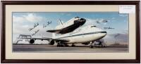 Photo of the Space Shuttle Endeavour (STS-49)signed by the entire crew