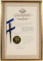 Pen used to sign "An Act to Ammend the Banking Law" with signed certificate