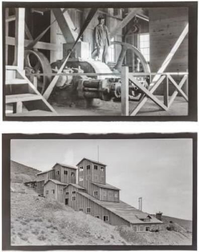 Small collection of photographs and photographic negatives of the property of the Pacific Milling Company in Nevada
