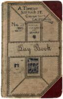 Manuscript account book for Modern Cleaners in Corona, California
