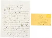 Autograph Letter Signed - 1867 Buffalo Soldiers and a photographer at Indian Wars Fort