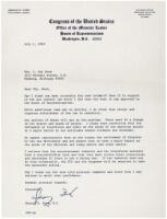 Typed Letter Signed, future President supports Gun Control after the Kennedy and King assassinations