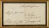 WITHDRAWN. Signed and hand-addressed envelope panel, addressed to Major-General [Arthur] St. Clair with George Washington's signature frank